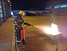 Training zur Nutzung eines Feuerlöschers